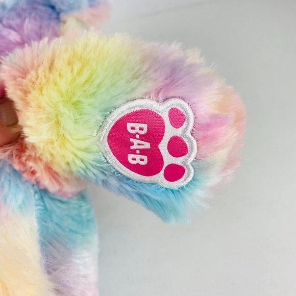 Build A Bear Pastel Colors Winged Fairy Bear Push Hand Sings Frozen Song - Picture 7 of 8